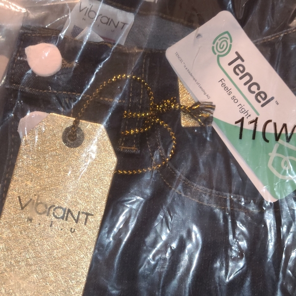 Vibrant Button Me Up High Waisted Jeans - Picture 6 of 9